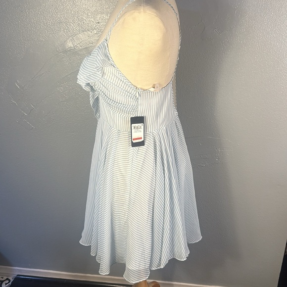 Guess Dress. White & blue stripes. New condition with tags. Runs small - Picture 2 of 3